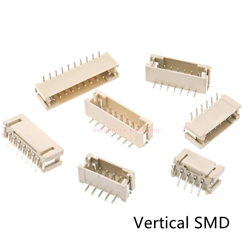 50/20Pcs JST PH2.0mm 2/3/4/5/6/7/8/9/10 Pin Horizontal Paste Vertical Patch Pin Holder SMT Connector 2.0MM Pitch Male SMD