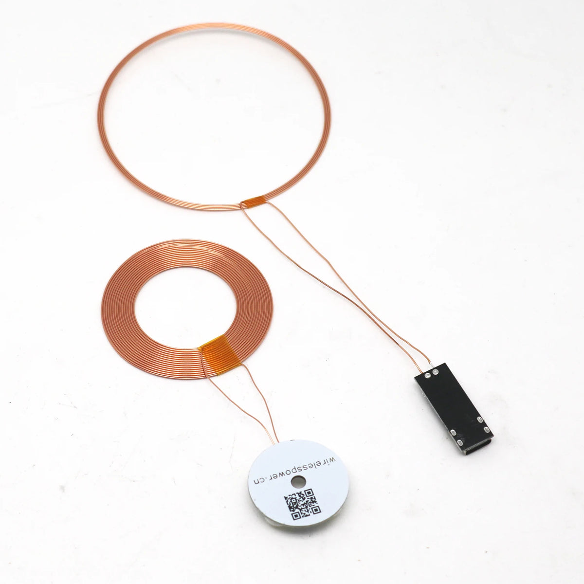 100mm Type-C USB Wireless Power Supply Module Transmitter Coil + Induction Receiver Lamp LED Light for Model Magnetic Levitation