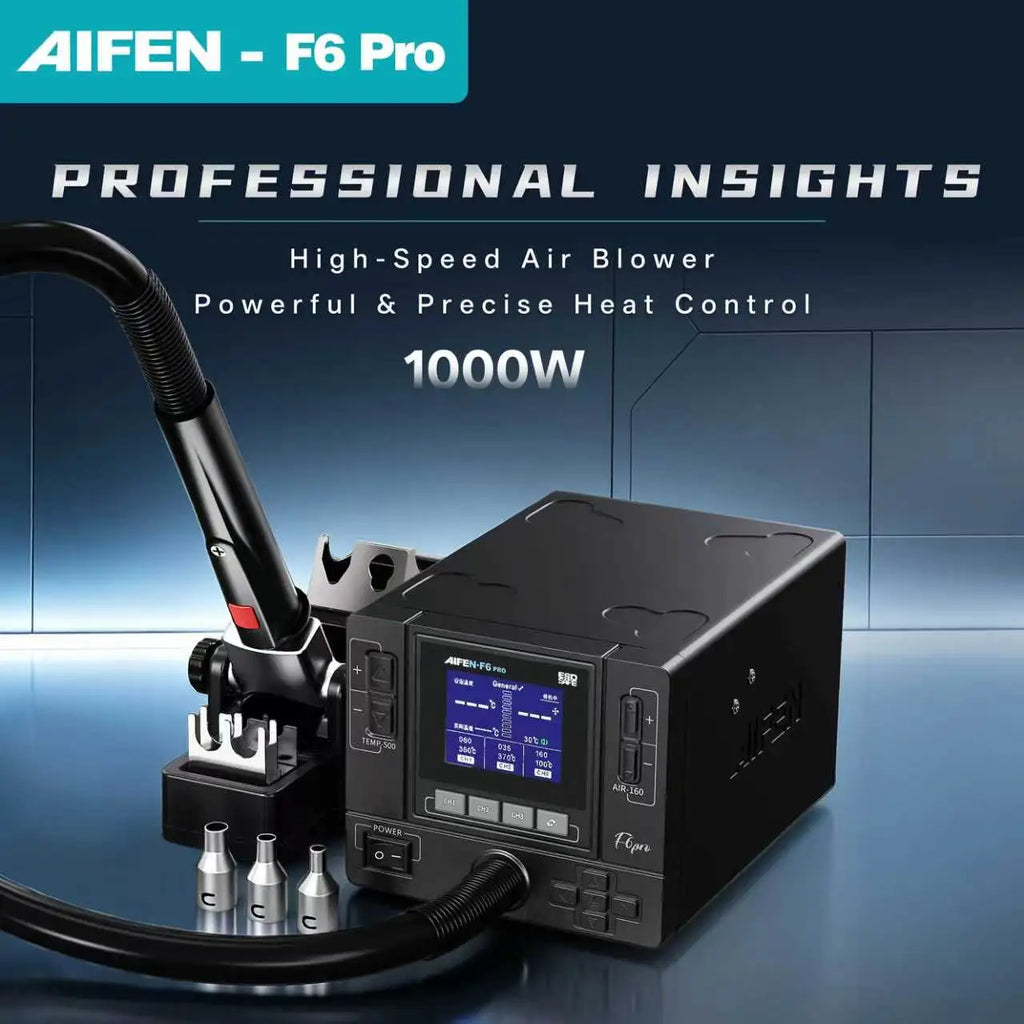 AIFEN F6PRO Hot Air Rework Station Industrial-Grade Hot AirAI Gun Electronics Soldering Station BGA SMD PCB Heat Gun