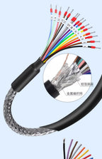 Industrial DB9 DB15 with Terminal Number Connector 9/15 Pin Male Female Single Head Cable Tube Grade Serial Port Connection Line