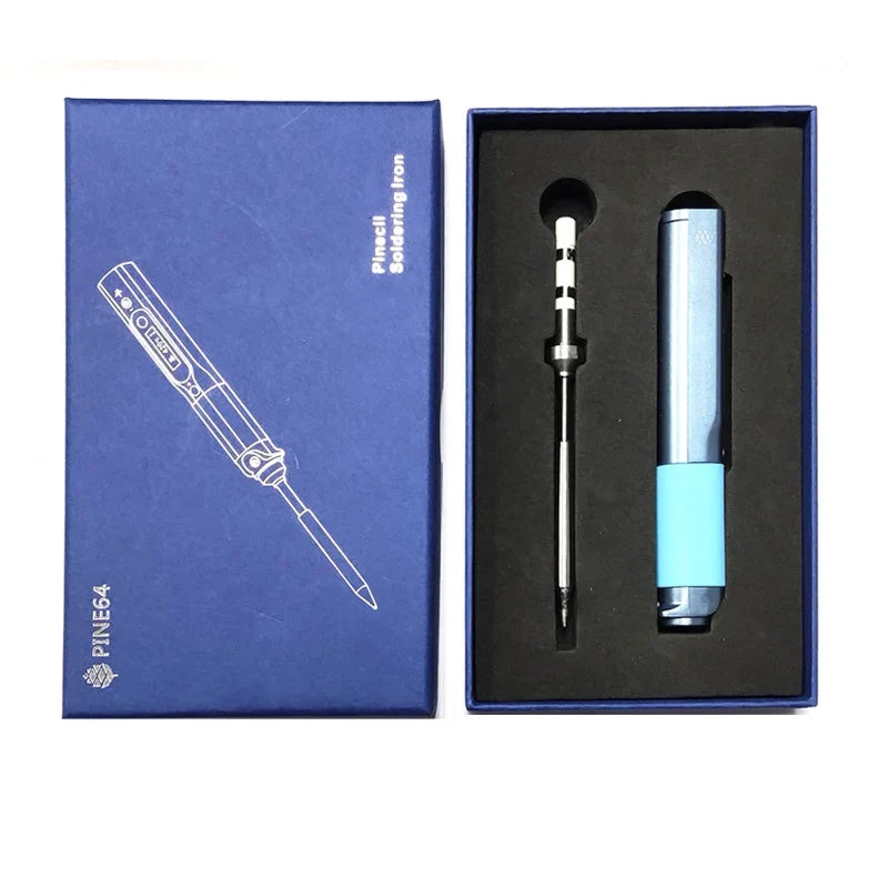 Pine64 Smart Mini Pinecil Soldering Iron With B2 BC2 KU C1 ILS I C4 D24 K Tips With DC power supply Storage Bag