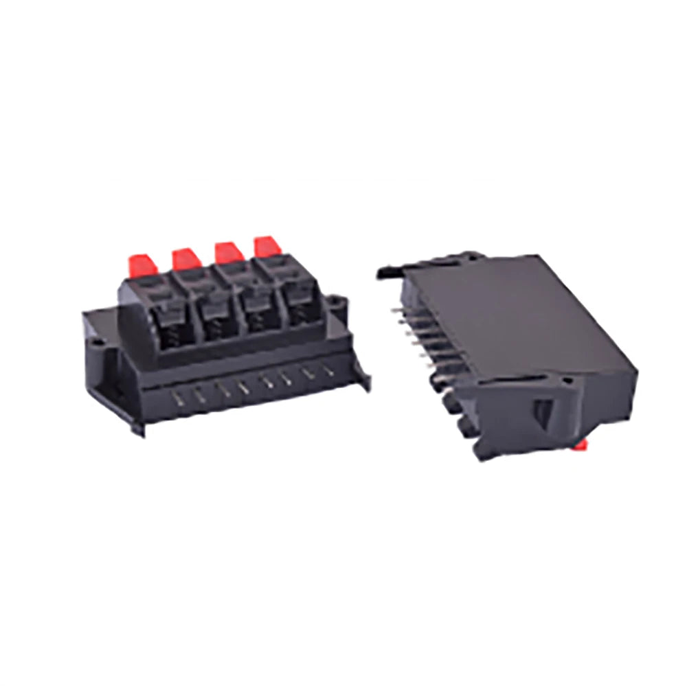 1PCS  Connector Terminal 2P 4P 6P 8P 12P Push In Jack Spring Load Audio Speaker Terminals Breadboard Clips