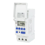 THC15A Digital Timer Switch Programmable Time Switch 30A DIN Rail Weekly Timer Relay 12V 24V 110V 220V LCD Controller