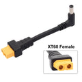 XT60 to DC5525 Model Aircraft Plug Cable High Power 1.5 Square XT60 Male Female to DC5525 Male Lithium Battery Connector Wire