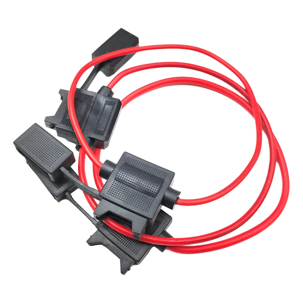 32V ATC Medium Blade Fuse Holder Waterproof for ATC/ATO Inline with 16/14/12AWG Wires - Selectable 5A 10A 15A 20A 40A Fuses