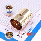 2 10 50 200 Pcs Mini Din Plug 9 10 PIN Circular Connector Male PCB Solder Through Holes Machined Terminals Gold Plated