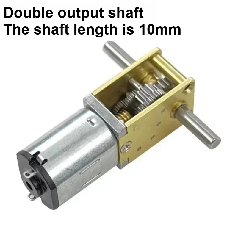 Micro Mini N20 Gear Motor DC 3V 6V 12V 4-381RPM High Torque Metal Electric Gear Reduction Motor Slow Speed Gear Motor Gearbox
