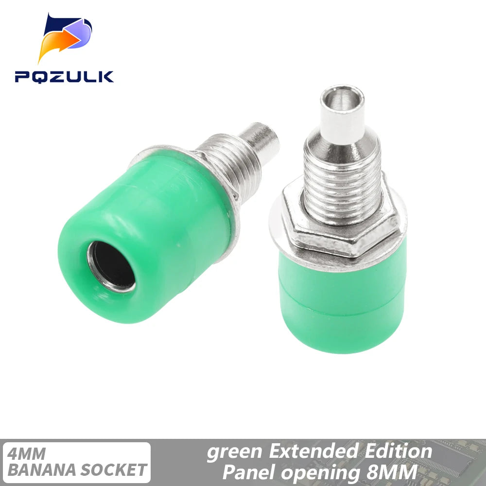 10PCS 4mm Banana Socket Binding Post Nut Banana Plug Jack Electrical Connector Terminal Test Hole DIY Parts Tools