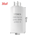 1PCS 450VAC CBB60 Motor Run Capacitors 4pin Dual Insert Starting Capacitor 4UF-60UF for Air Compressor Water Pump 6UF 10UF 50UF