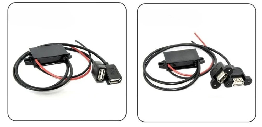 8-32V 12V 24V to 5V 3A DC DC Step Down Converter Type-C USB Power Buck Supply Charger for Mobile Phone iPad Charging Waterproof
