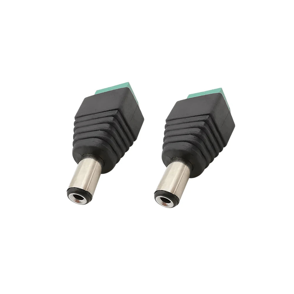 5/10Pcs 5.5 x 2.1mm 5.5 x 2.5mm DC Power Male Female Plug Jack Connector Adapter For 3528 5050 LED Strip Light Camera