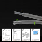 1/2/5M Clear 2:1 Heat Shrink Tube Diameter 0.6mm~120mm Wire Repair Protector Polyolefin Insulated Shrinkable Cable SleeveTubing