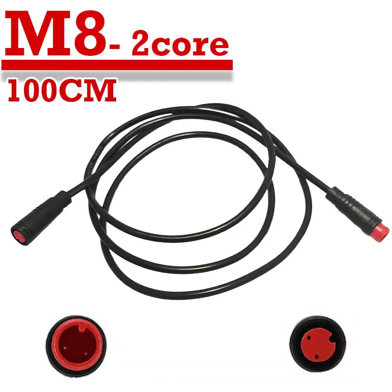 1m M8 2 3 4 5 6 Pin core male to female Julet Electric Butt Cable Plug Connector Scooter Brake waterproof Signal Sensor cord
