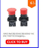 XB2-BS542 Emergency Stop Rotary Push Button Switch 1NC 2NC 1NO/1NC 2 Position Locking 22mm Mushroom Head Button