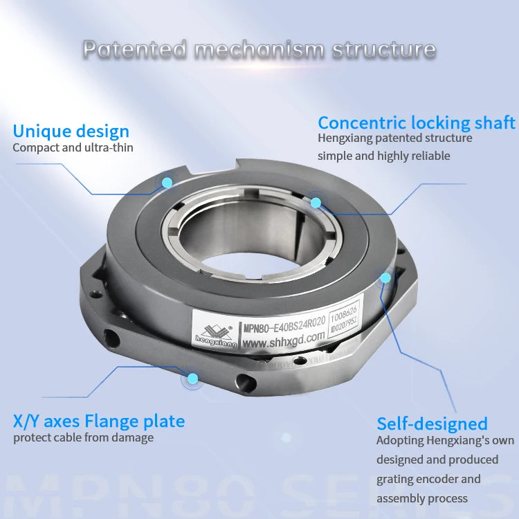 Hengxiang RS485 30-40mm MPN80 Absolute Encoder 24Bits Single-turn Rotary Encoder IP50 Protection CE Certified Other Sensors