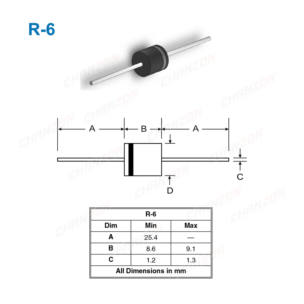 4 Values 10SQ045 12SQ045 15SQ045 20SQ045 Schottky Barrier Diode R-6 10A 12A 15A 20A 45V Axial for Solar Energy