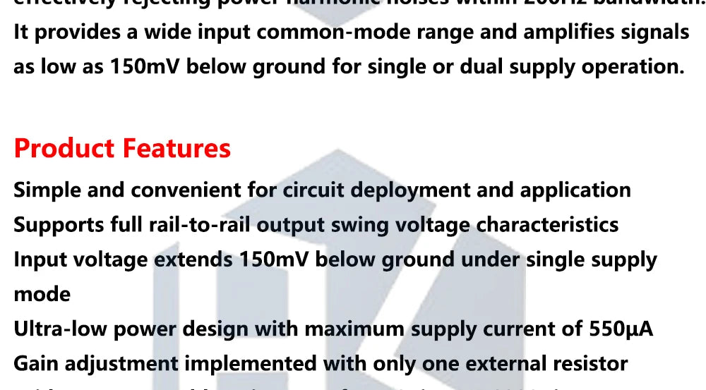 AD623 Instrument Amplifier Board DC 3V 5V 12V Dual Single Power High CMRR Module for Transducer Thermocouple