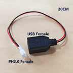 USB Adapter Cable Kit With PH2.0/XH2.54 Connectors For Power Signal Cables Of DIY Electronic Products 3D Printers RC Toys Etc