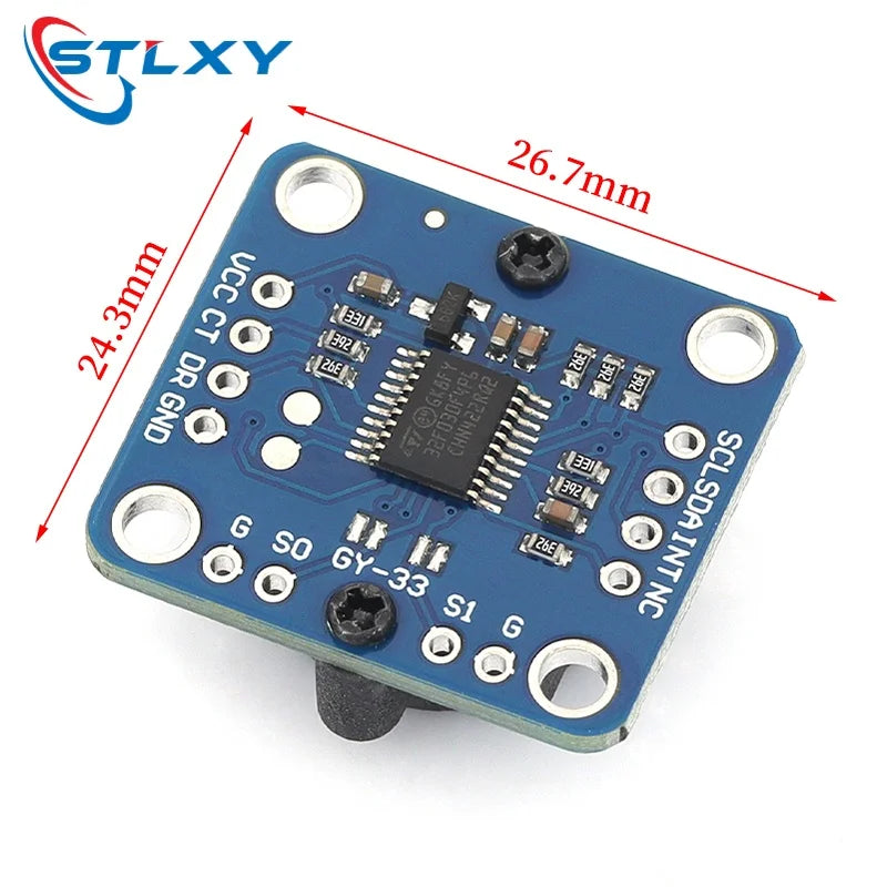 Stlxy TCS34725 Color Sensor Recognition TCS230 TCS3200 GY33 Recognition Sensor Module Replacement DIY Electronics