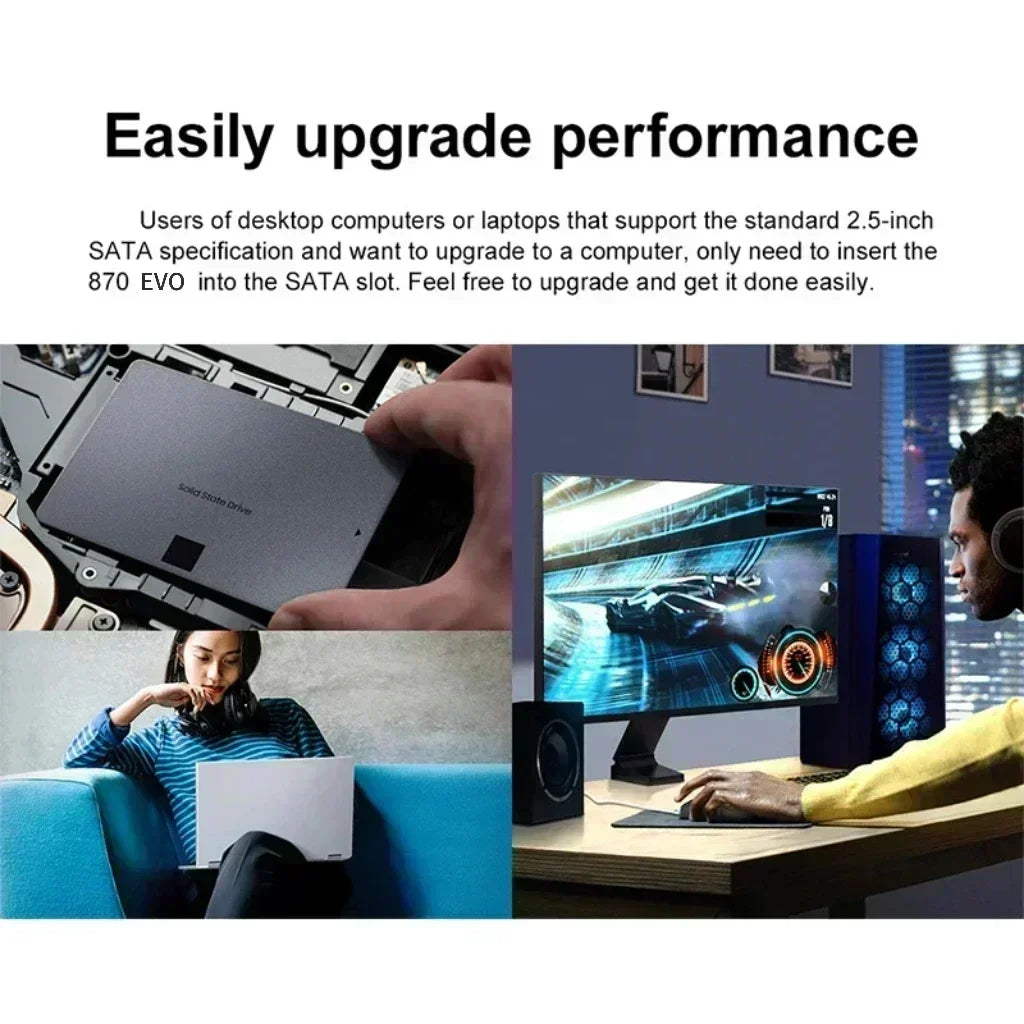 870 EVO 2TB SATA3 2 5 Inch SSD 560MB Read 530MB Write V NAND High Speed For PC Laptop Desktop Storage System Upgrade Pro Max