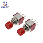 High Quality 6mm 3/6Pin 2 Position Mini Momentary Automatic return Push Button Switchl ON OFF 5A125V/2A250V Toggle Switch