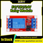 XRY DC 5V 12V 24V 1Channel Relay Module Board Shield with Optocoupler / High and Low Level Trigger for arduino Raspberry Pi