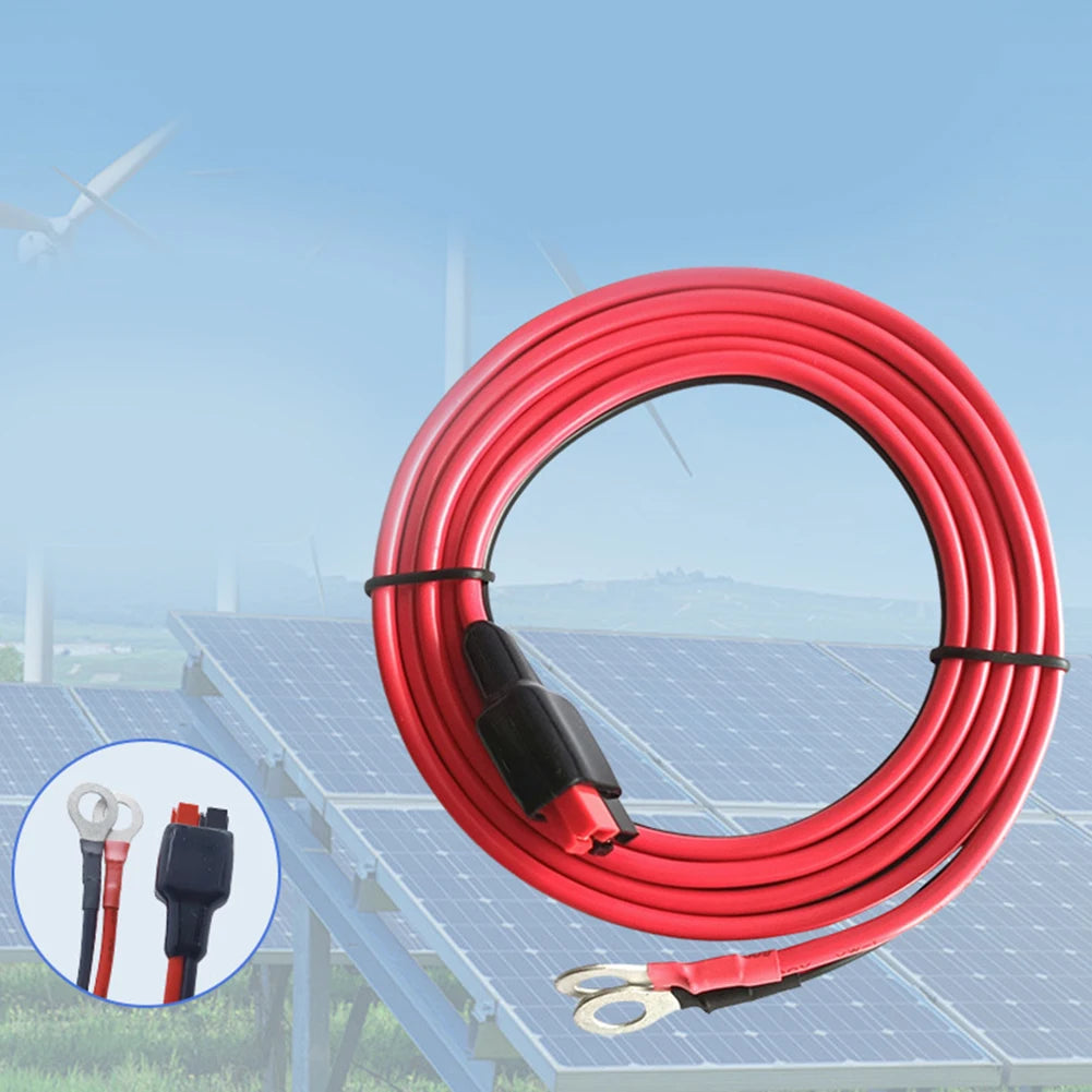 45A For Connector To O-Ring Terminal Battery Connector Cable 10AWG Featuring A 45A For Pole Connector