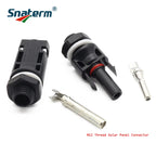 5 Pair M12 thread solar inverter connector pv panel coupler connector LJ0124 High quality IP67 solar connector