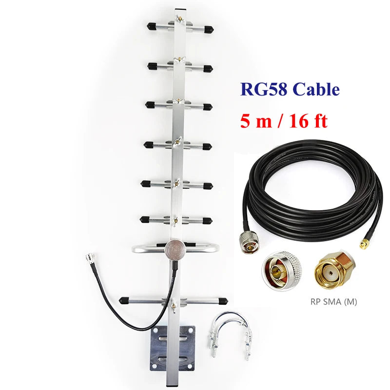 12dBi Yagi 915MHz LoRa Antenna Long Distance Directional US915 LoRaWAN Helium Miner Hotspot Antenna HELTEC SenceCap Bobcat