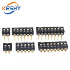 10pcs/lot Slide Type SMT SMD Dip Switch, 2.54mm Pitch 2 Row 4 Pin 2 Position / 8 pin 4 Position / 16 pin 8 Position