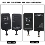 Universal 10W Wireless Charging Receiver Type C Interface Wireless Fast Power Charger Receiver Chip Efficient for Mobile Phones
