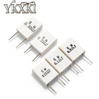 10PCS BPR56 MPR 5W 0.005R ~ 100R Ohm 0.01R 0.05R 0.1R 0.2R 0.25R 0.3R 0.5R 47R Non inductive Ceramic Cement Resistor Resistance