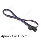 SM JST Cable Connector 60/100cm 22AWG 20AWG Extension 2 3 4 Pin Female Male Wire Connector Cable For LED Strip Light CCTV Lamp