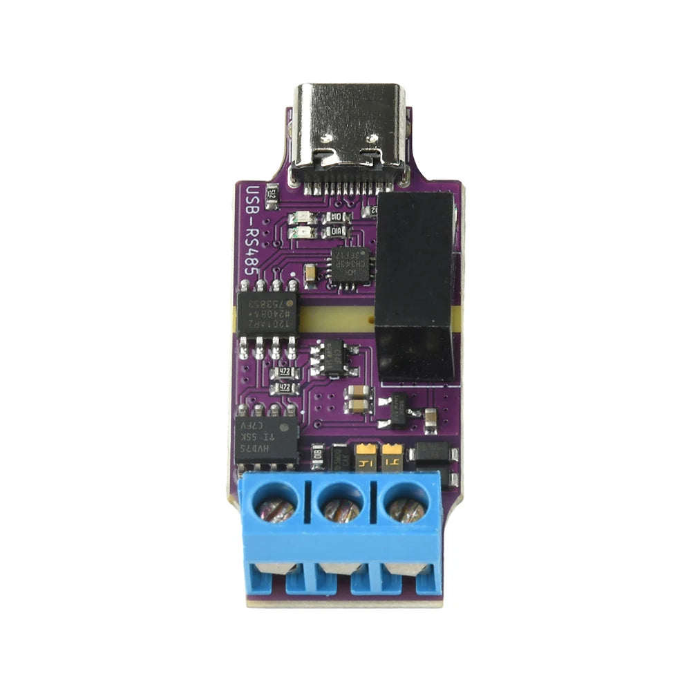 Type-C To RS485 Conversion Module Serial Port USB Type-C To 3PIN 485 Converter Module Onboard TVS and Self Recovering Fuse