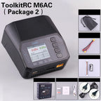ToolkitRC M6AC 15A 300W Multifunctional LiPo Battery Charger Smart 1-6S Balance for RC Models - High Power RC Accessory