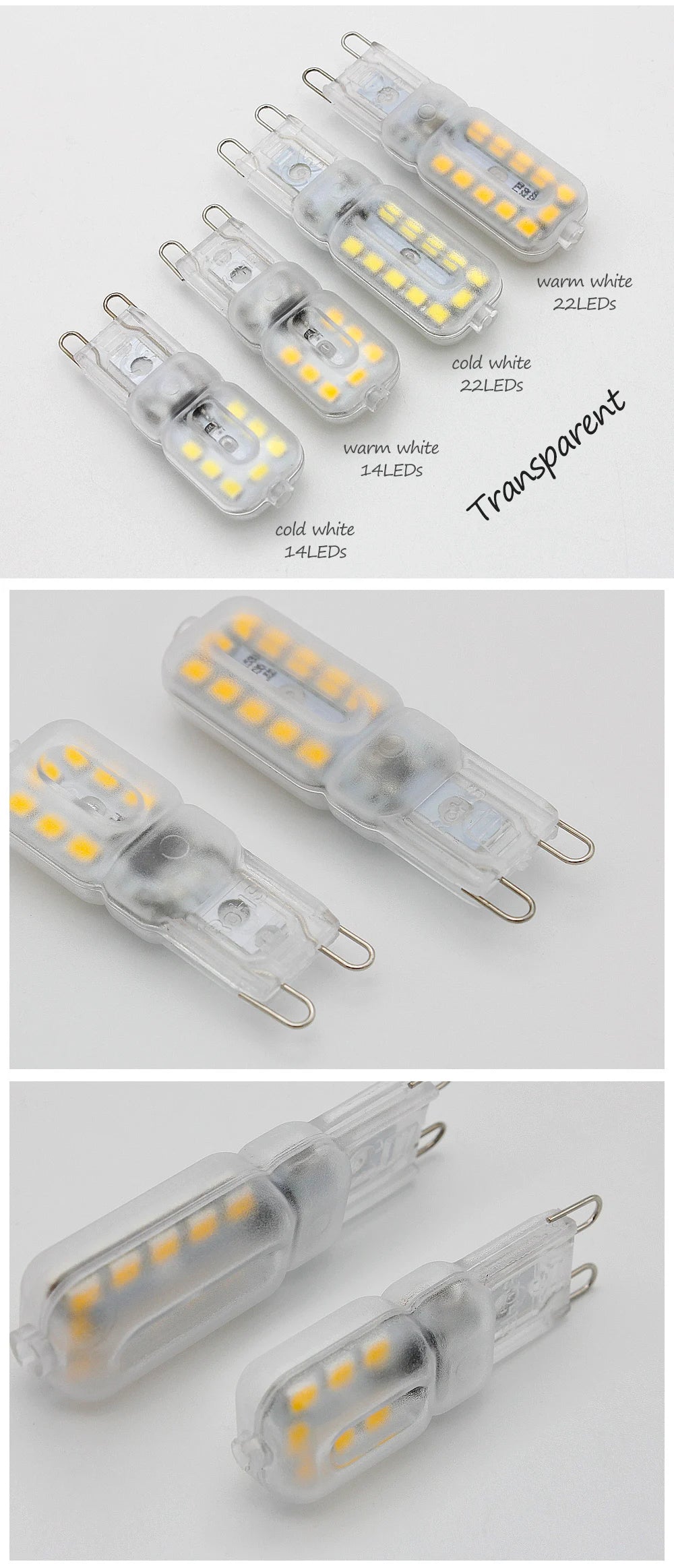 1pcs Mini G9 1W 2W LED Light Bulb AC 220V SMD 2835 LED Lamp For Chandelier Replace 20W 30W Halogen Lamp Home Indoor Lighting