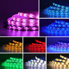 3AA Battery Powered LED Strip 5V 2835 SMD 60LEDs/m Waterproof Flexible LED Tape TV Backlight Warm White Red Green Ice Blue Pink