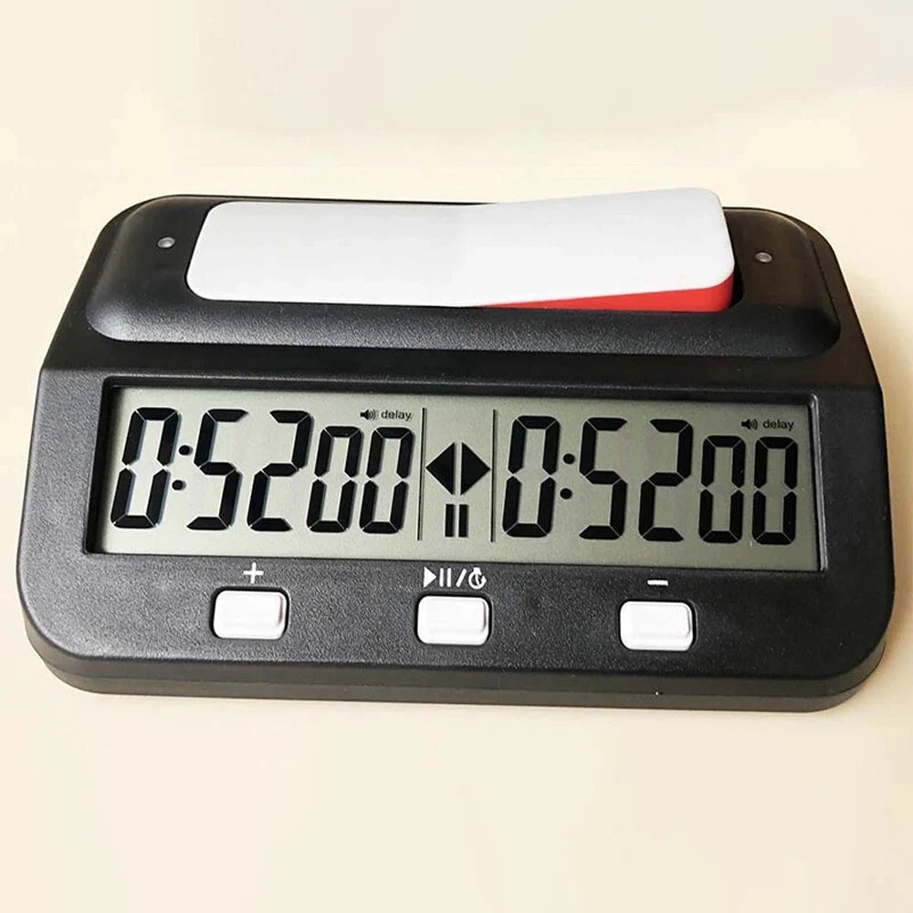 HQT101 Digital Chess Timer Count Down Up Chess Clock Professional Memory Function Chess Timer for Game Competitions