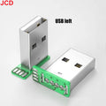 Micro Mini 5P Type-C USB To Dip PCB Converter Adapter 90 Degree Right Angle Breakout Board Repair Welding Socket Connector Port