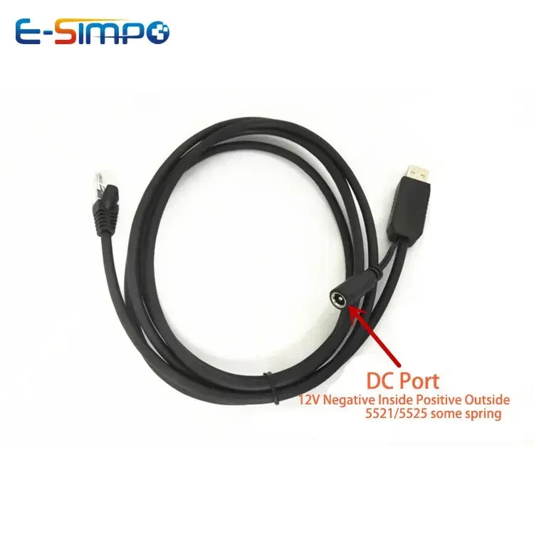 2pcs 2mtr RS232 Serial USB Cable for BarCode Scanner Datalogic Magellan M3200 3200VS 3200vsi 12V Power Supply