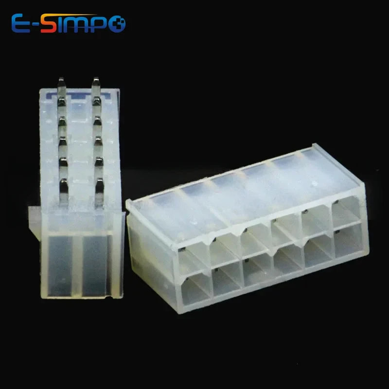 10Pcs MX4.2 5557 4.2mm Dual Row Straight 5569-2x1/2/4/6/8/10/12A 2P-24Pin Automotive ATX Connector DIP Pin Wafer