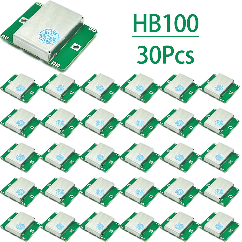 1/10/30/50Pcs Domestic X Band Microwave Doppler Radar Detector Probe Sensor Module HB100 Wireless Motion Detection Sensor