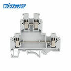 10Pcs UKK/UKKB 5 Double-Level Terminal Block 2 Layer 0.2 - 4 mm² Plug Wire Electrical Screw Connector DIN Rail Termin UKK5 UKKB5