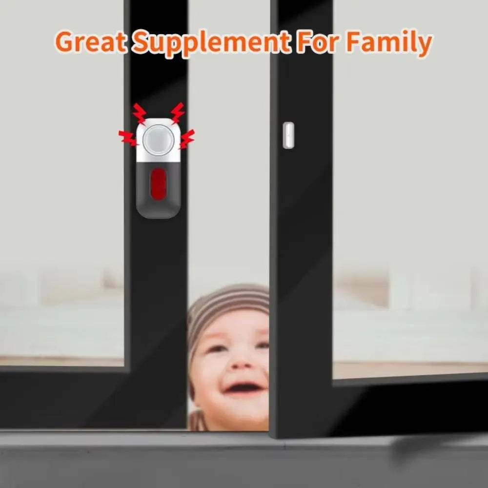 Magnetic Sensor Burglar Alarm Battery Powered Plastic Door Magnetic System Smart Wireless High Decibel Alarm Office Security