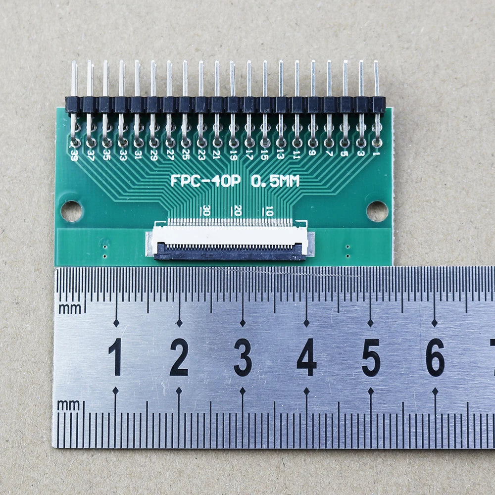 1pcs 4/6/8/10/12/15/16/18/20/22/24/26/30/34/36/40/42/45/50/56 Pin FPC/FFC Adapter Board 0.5mm To 2.54mm Connector