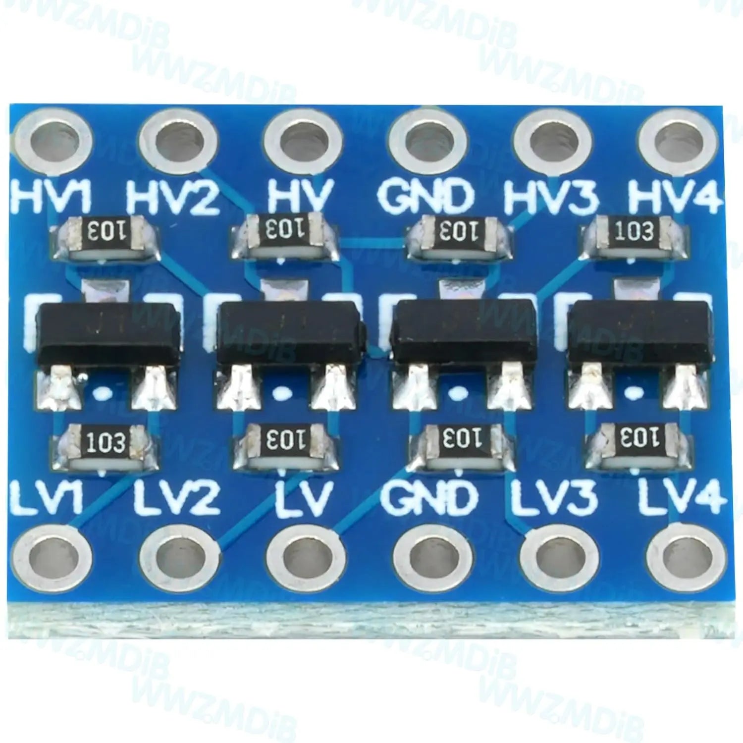 Logic Level Shifter Converter Module 4 Channel Bidirectional 3.3V to 5V, 5V to 3.3V Support UART IIC I2C SPI 1-Wire Compatible