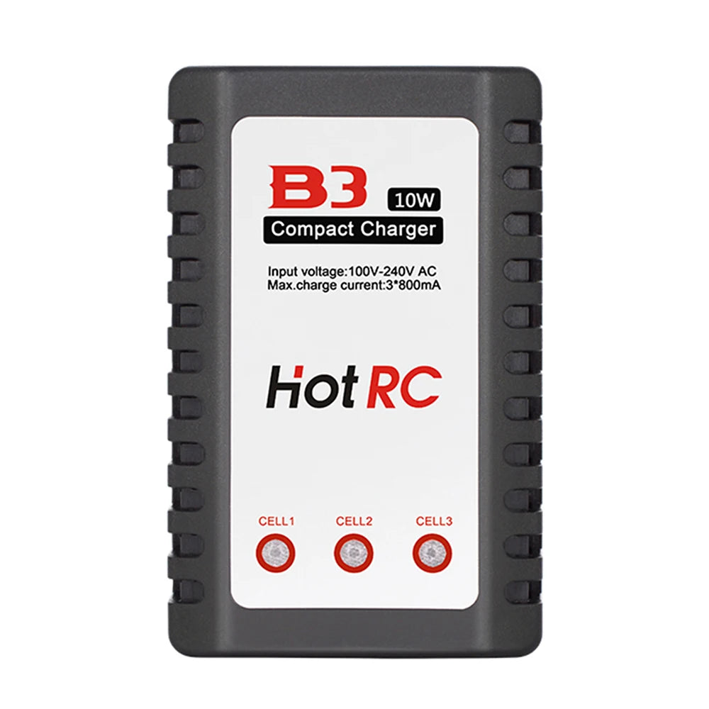 HotRC A400/B3 10W Balance Charger 2S/3S/4S Cells 100V-240V AC EU/US Plug Lipo Battery Fast Charger Remote Control Car Charger