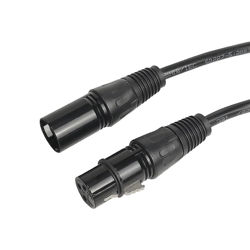 1/2/3/5/10Meters 3-pin Rubber/Iron Signal DMX PowerCon Connect Cable