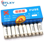 5Pcs 10*38 Fast blow Ceramic Fuse 10x38mm Fuse 500V 0.5A 1A 2A 4A 5A 6A 8A 10A 16A 20A 32A RO15 RT18 RT14