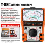 2025New Pointer Multimeter T88A T88B T88C AC/DC 2500V Volt-Ammeter Analog Multimetro Resistor Tester With Coat Electrician Tools